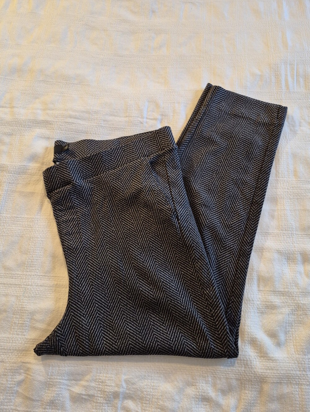 TORRID Pull-On 3 3X Relaxed Taper Luxe Ponte High-Rise Pants Herringbone